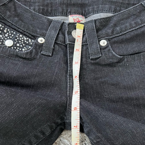 True Religion Skinny Jeans – Size 24 – Black w/ Swarovski Rhinestones – NWOT - Picture 11 of 11